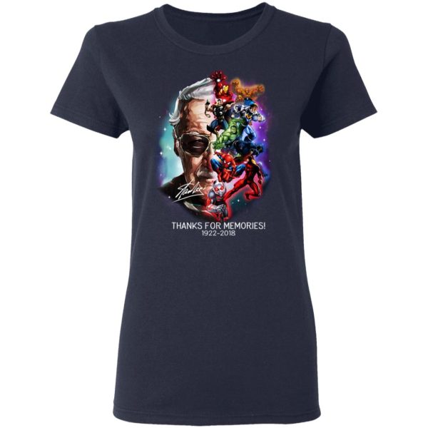 Stan Lee Thanks For Memories 1922 2018 Shirt