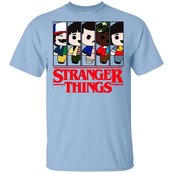 Stranger Things Cartoon Pattern Shirt