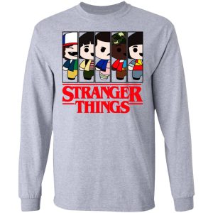 Stranger Things Cartoon Pattern Shirt 4 Stranger Things Cartoon Pattern Shirt 2