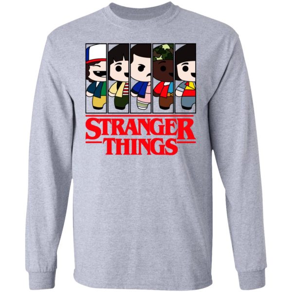 Stranger Things Cartoon Pattern Shirt