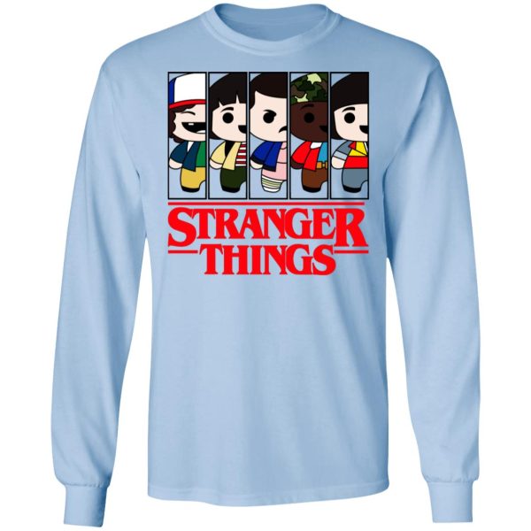 Stranger Things Cartoon Pattern Shirt