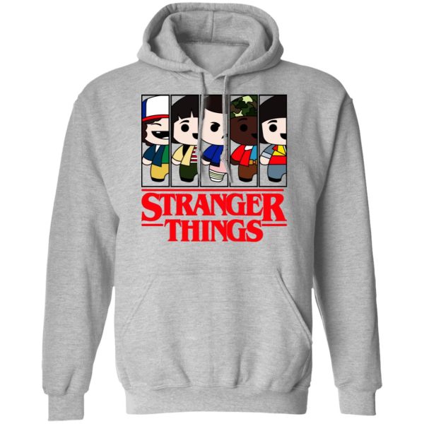 Stranger Things Cartoon Pattern Shirt