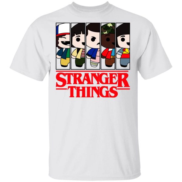 Stranger Things Cartoon Pattern Shirt