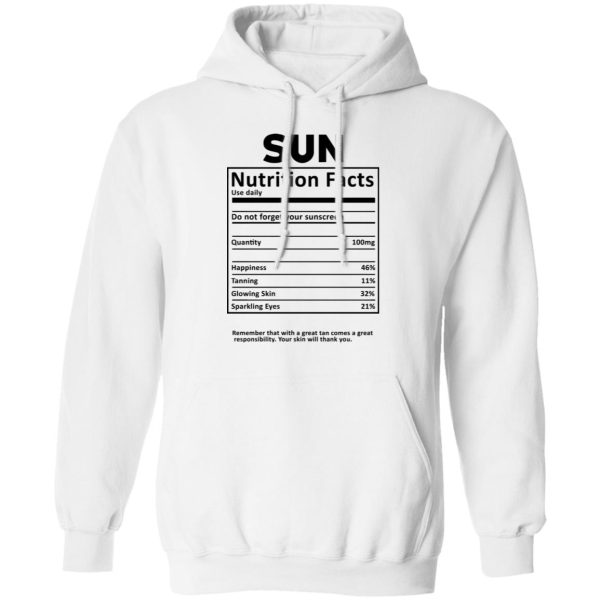 Sun Nutrition Facts T-Shirts, Hoodies, Sweatshirt