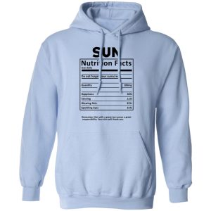 Sun Nutrition Facts T-Shirts, Hoodies, Sweatshirt 9 Sun Nutrition Facts T Shirts Hoodies Sweatshirt 7