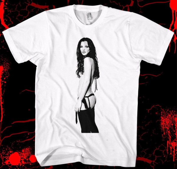 Supermodel Kate Moss T-shirt Graphic Vintage T-shirt – Apparel, Mug, Home Decor – Perfect Gift For Everyone