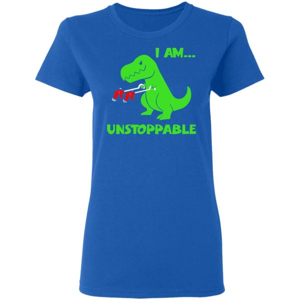 T-rex Dinosaur I Am Unstoppable T-shirt Xmas Shirt