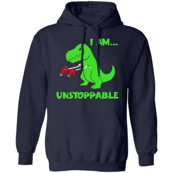 T-rex Dinosaur I Am Unstoppable T-shirt Xmas Shirt