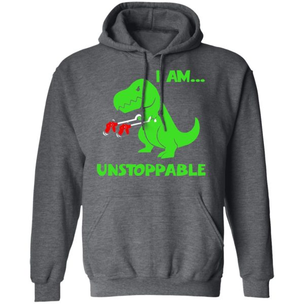 T-rex Dinosaur I Am Unstoppable T-shirt Xmas Shirt