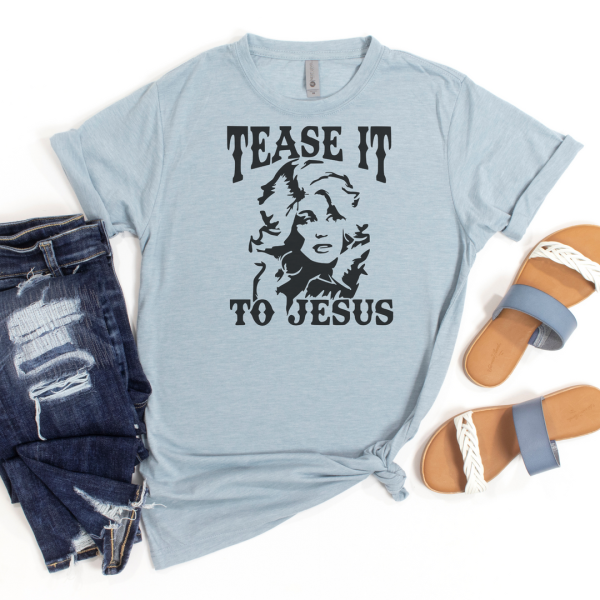 Tease It To Jesus Retro Style – Apparel, Mug, Home Decor – Perfect Gift For Everyone