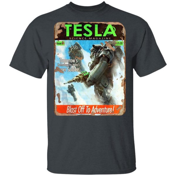 Tesla Science Magazine Blast Off To Adventure T-Shirts