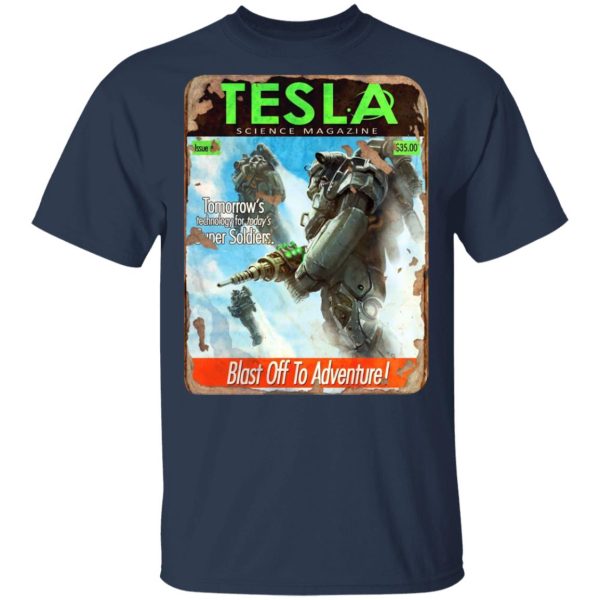 Tesla Science Magazine Blast Off To Adventure T-Shirts