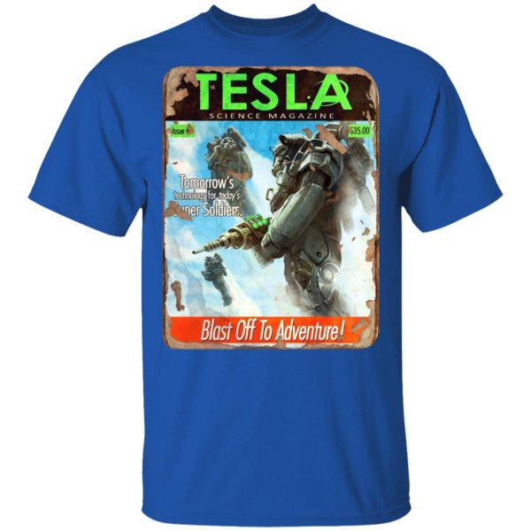 Tesla Science Magazine Blast Off To Adventure T-Shirts