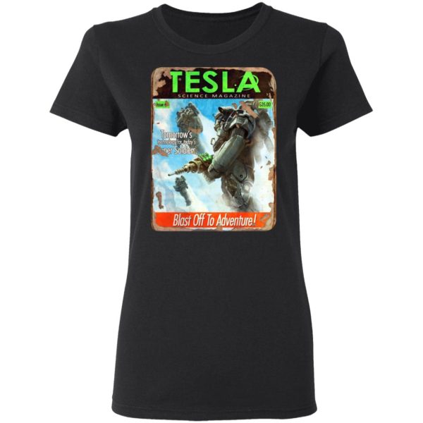 Tesla Science Magazine Blast Off To Adventure T-Shirts