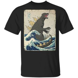 The Great Godzilla Off Kanagawa T Shirts 1