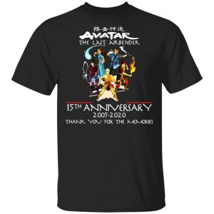 The Last Airbender Avatar 15th Anniversary 2005 2020 T Shirts 1