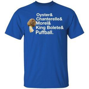 The Mushroom Forager Oyster & Chanterelle & Morel & King Bolete & Puffball T-Shirts 3 The Mushroom Forager Oyster amp Chanterelle amp Morel amp King Bolete amp Puffball T Shirts 12