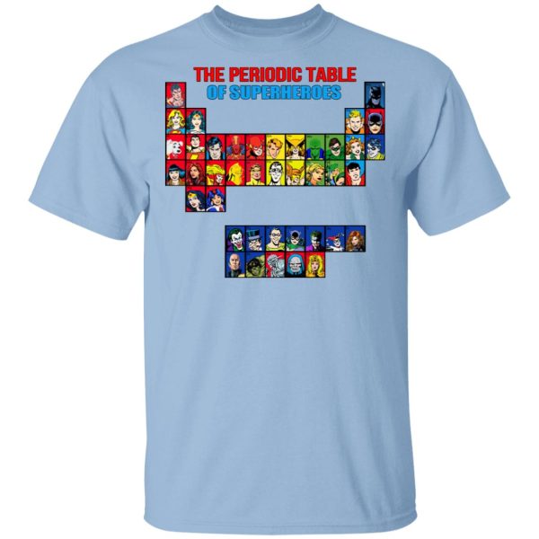 The Periodic Table Of Superheroes Shirt