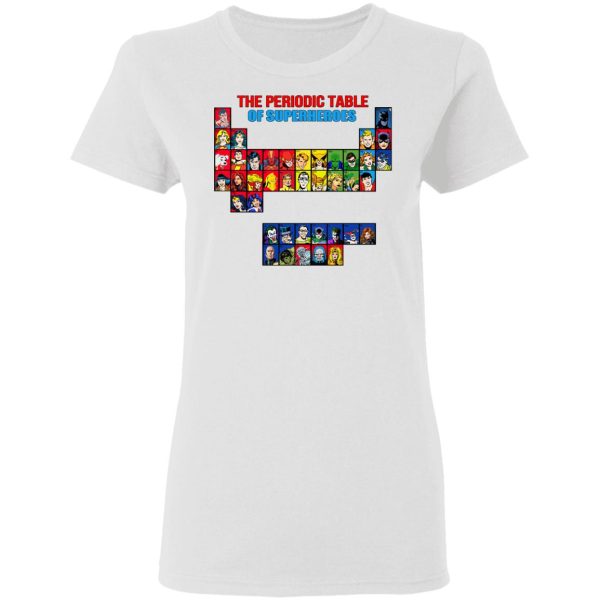 The Periodic Table Of Superheroes Shirt