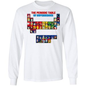 The Periodic Table Of Superheroes Shirt 5 The Periodic Table Of Superheroes Shirt 3