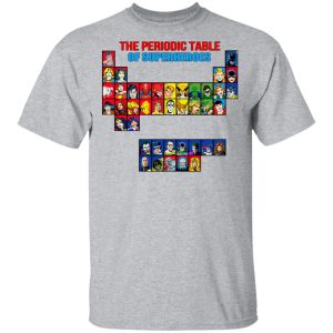 The Periodic Table Of Superheroes Shirt 11 The Periodic Table Of Superheroes Shirt 9