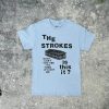 The Strokes Light Blue Tshirt – Apparel, Mug, Home Decor – Perfect Gift For Everyone