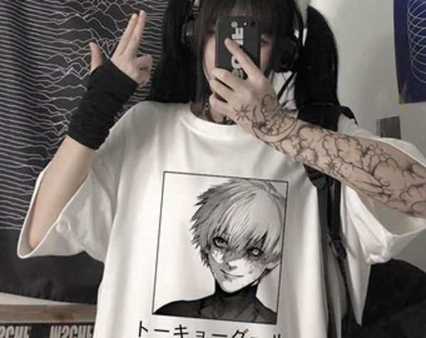 Tokyo Ghoul Character Kaneki Ken T-shirt For Anime Fans – Apparel, Mug, Home Decor – Perfect Gift For Everyone