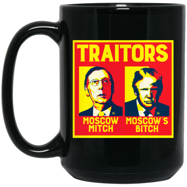 Traitors Ditch Moscow Mitch Black Mug