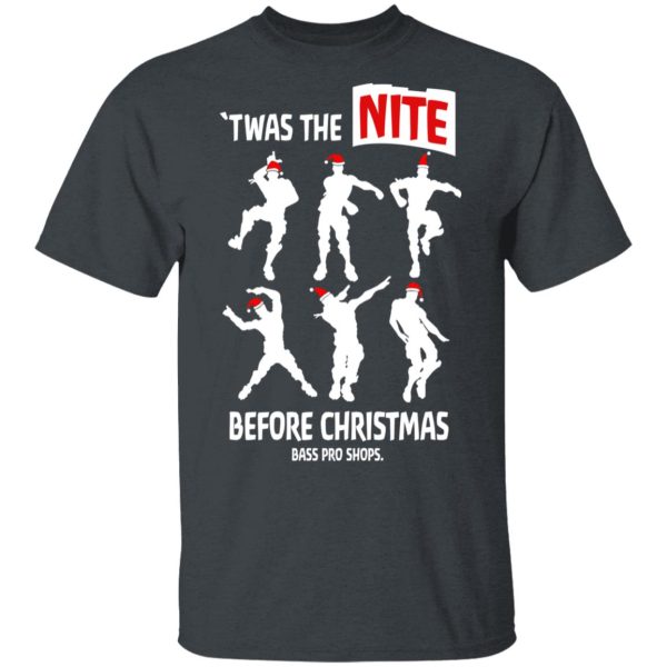 Twas The Nite Before Christmas Bass Pro Shops T-Shirts