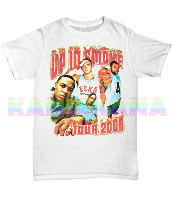 Up In Smoke Tour Vintage White Shirt Snoop Dogg Eminem Dr Dre Shirt – Apparel, Mug, Home Decor – Perfect Gift For Everyone