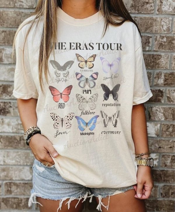 Vintage The Butterfly The Eras Tour Shirt – Apparel, Mug, Home Decor – Perfect Gift For Everyone