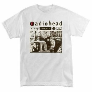 Vintage rare Radiohead poster white T-shirt Rock band gift for men, women unisex shirt – Apparel, Mug, Home Decor – Perfect Gift For Everyone