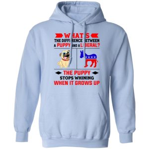 Whats The Difference Between A Puppy And A Liberal The Puppy Stops Whining When It Grows Up T Shirts Hoodies Sweater 4