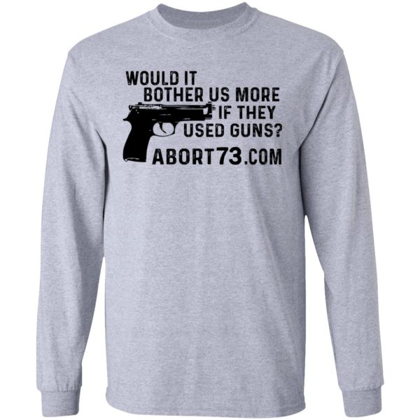 Would It Bother Us More if They Used Guns Shirt