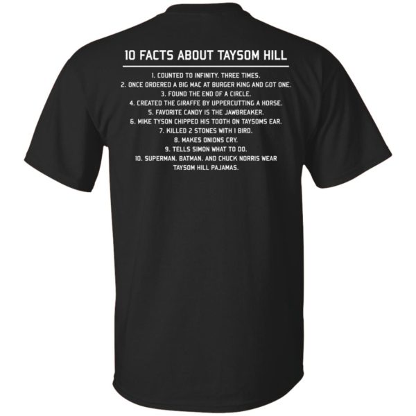 10 facts about Taysom Hill shirt, hoodie, long sleeve, ladies tee