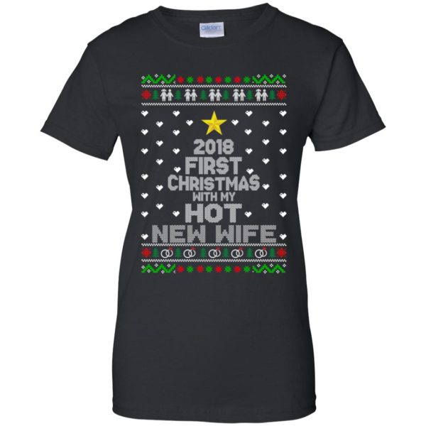 2018 first Christmas with my hot new wife sweater, hoodie, long sleeve