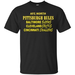 AFC North Pittsburgh rules Baltimore blows t-shirt, hoodie, long sleeve