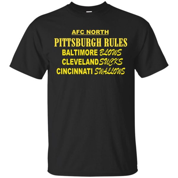 AFC North Pittsburgh rules Baltimore blows t-shirt, hoodie, long sleeve