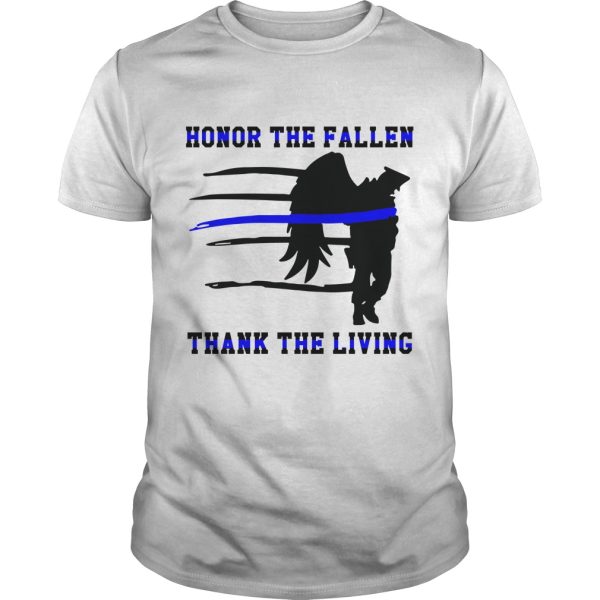 American Flag Eagle honor the fallen thank the living shirt