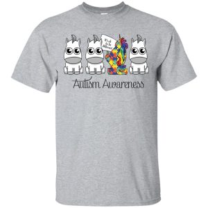 Autism Awareness Unicorn It&rsquo;s Ok to be different t-shirt, hoodie