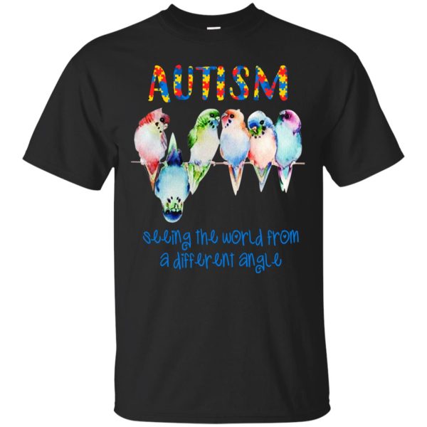 Autism bird seeing the world from a different angle shirt