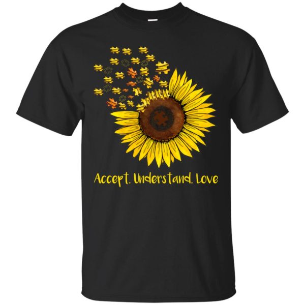 Autism sunflower accept understand love shirt, hoodie, long sleeve