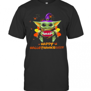 Baby Yoda Happy Hallothanksween T-Shirt
