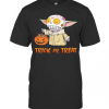 Baby Yoda Pumpkin Trick Or Treat Halloween T-Shirt