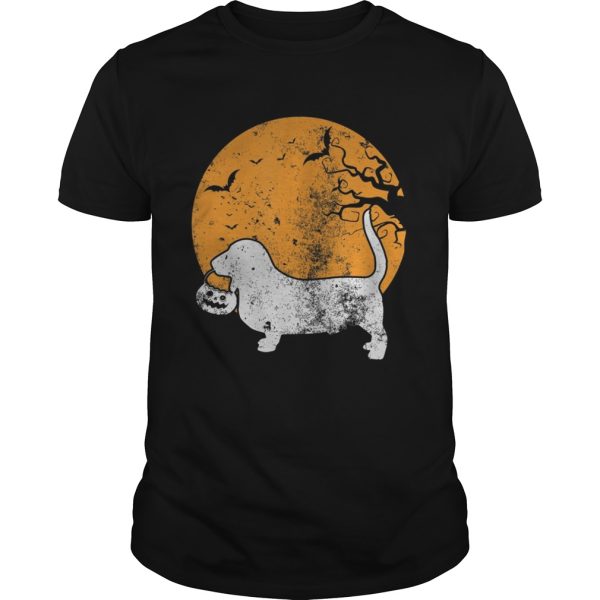 Basset Hound Dog Pumpkin Halloween Costume shirt