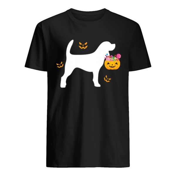 Beagle Halloween Costume Pumpkin Dog Cute Pet T-Shirt