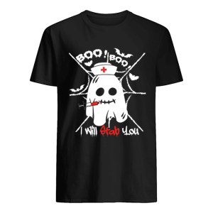 Beautiful Boo Boo I Will Stab You Ghost Nurse Funny Halloween shirt