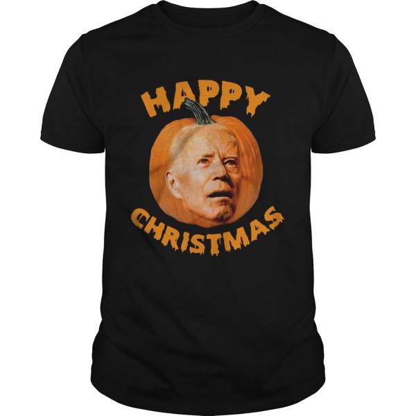 Biden Pumpkin Happy Christmas Halloween shirt