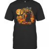 Black Cat Witch Pumpkin Witch Halloween T-Shirt