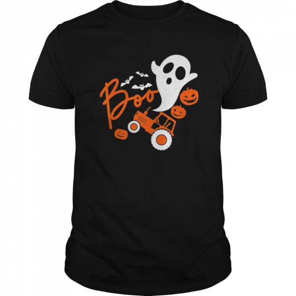 Boo Tractor Farmer Pumpkin Halloween shirt